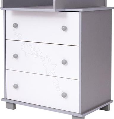 DREWEX Komoda Gwiazdki/Żyrafka/Miś i Motylek z przewijakiem