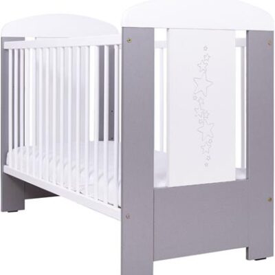 Drewex łóżeczko Gwiazdki/Żyrafka/Miś i Motylek z opuszczanym bokiem 120x60