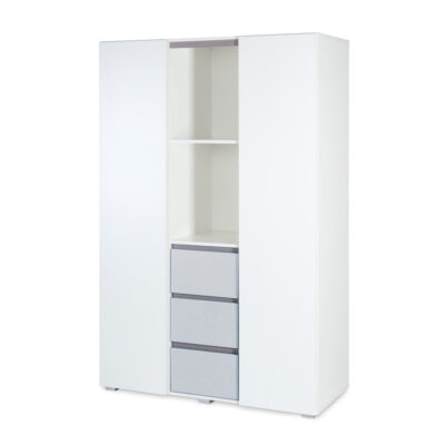 KLUPŚ Szafa DALIA GREY 3 segmentowa