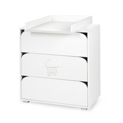 KLUPŚ Komoda NEL CHMURKA z przewijakiem biała