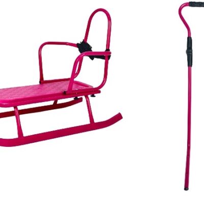 Adbor - sanki metalowe Piccolino + oparcie + pchacz