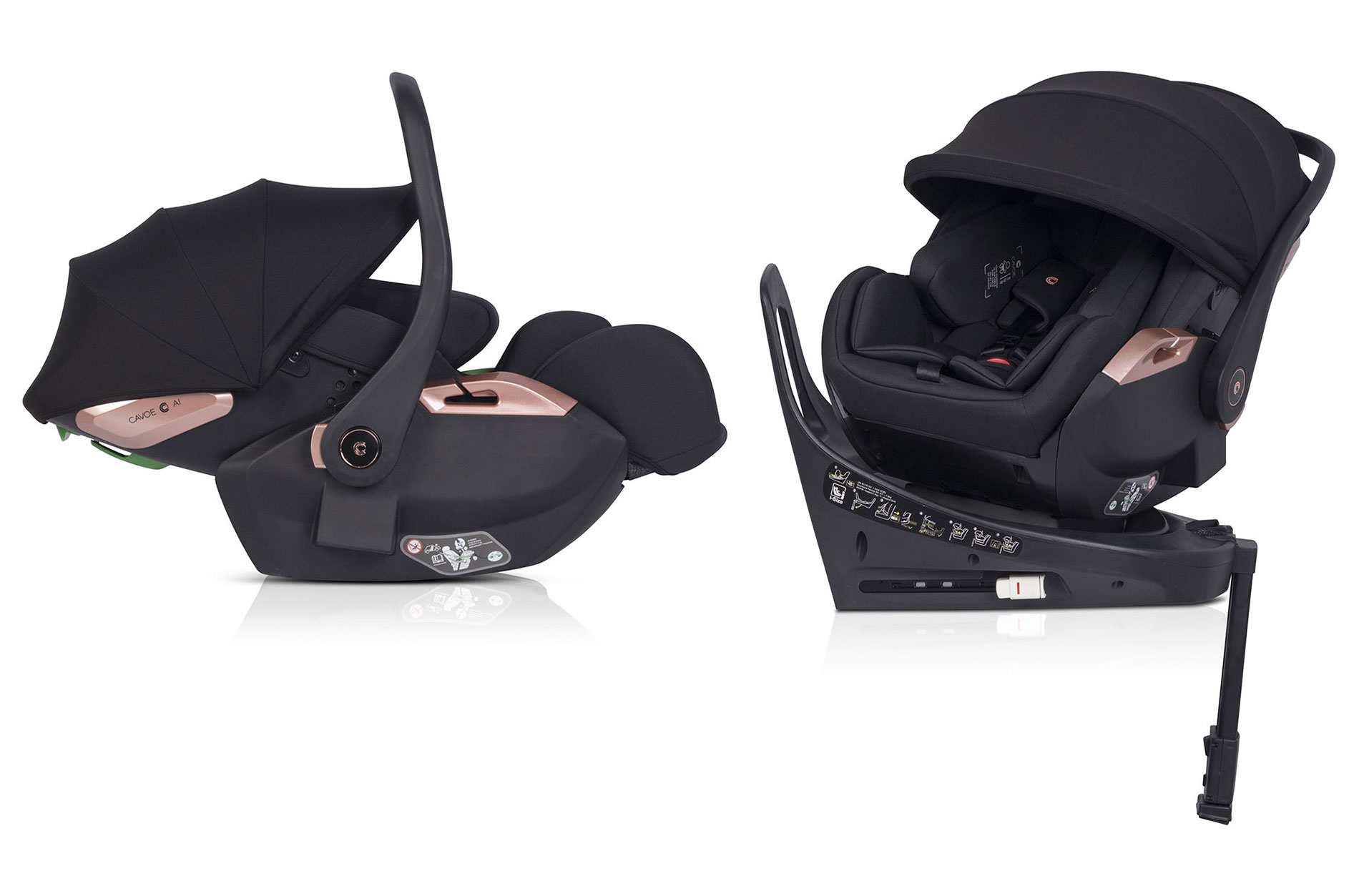 CAVOE AI 40–87 cm (0–13 kg) z obrotową bazą ISOFIX