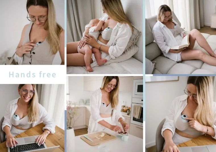 Babyono Megan Laktator Muszlowy Elektryczny Bez Użycia Rąk - obrazek 7